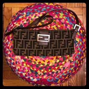 FENDI Zucca Jacquard Crossbody Bag